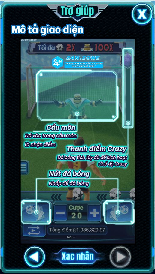 Tổng quan về slot KING OF FOOTBALL trên nhà cái 24N